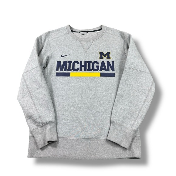 Nike Other - Nike University of Michigan UM Wolverines Club Fleece Crewneck Sweatshirt Mens S